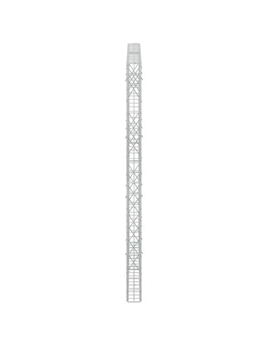Gabione con Filo da 5 mm e Rete da 5x10 cm 200x10x200 cm