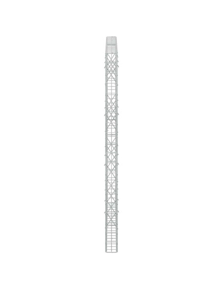 Gabione con Filo da 5 mm e Rete da 5x10 cm 200x10x200 cm