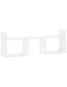Scaffale da parete Bianco 90 x 17 x 32 cm Legno ingegnerizzato 2