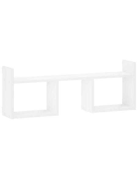 Scaffale da parete Bianco 90 x 17 x 32 cm Legno ingegnerizzato
