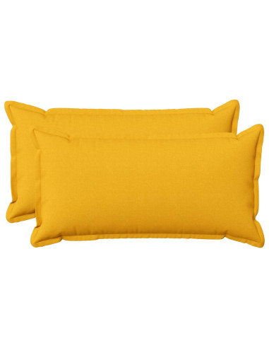 Cuscino con cuscino HOUTEN 2 pz Giallo Chiaro Lino
