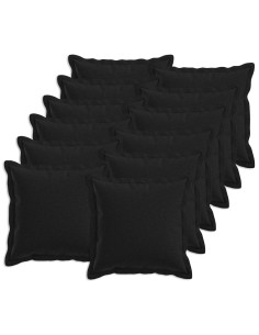 Cuscino con cuscino HOUTEN 12 pz Nero Lino