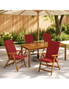 Cuscini per Sedia Alta in 6 Pezzi GEMERT 6 pcs 100% Poliestere