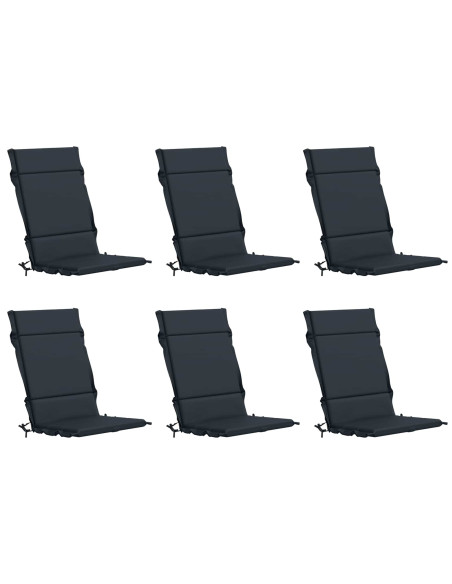 Cuscini per Sedia Alta in 6 Pezzi GEMERT 6 pcs 100% Poliestere