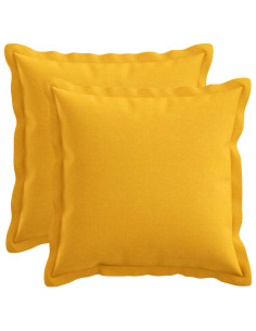 Federa 2 pcs HOUTEN Giallo Chiaro 30 x 30 cm Lino