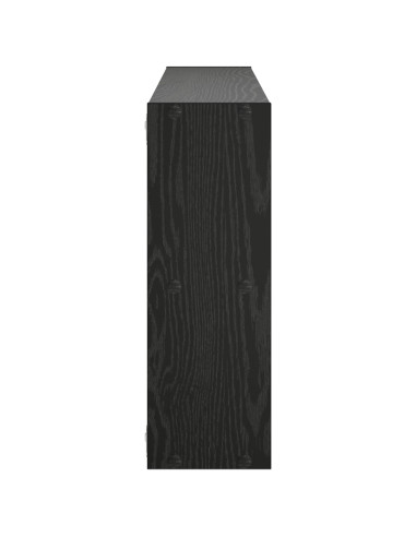 Scaffale da parete Rovere Nero 102 x 17 x 50 cm