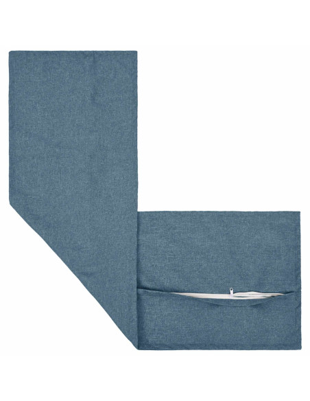 Federa 2 pz HOUTEN Blu jeans 40 x 145 cm Lino