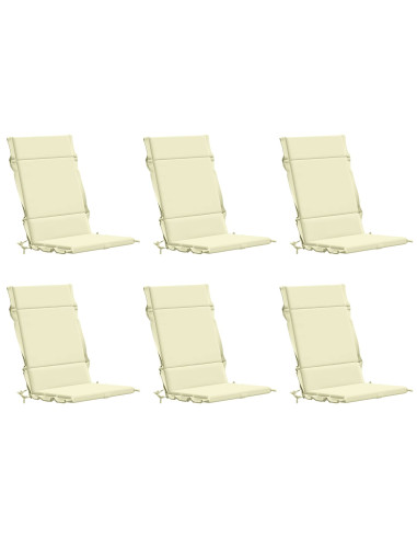 Cuscini per Sedia Alta in 6 Pezzi GEMERT 6 pcs 100% Poliestere