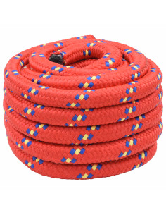 Corda multiuso 30 mm 10 m Rosso PP 5400 kg Carico massimo