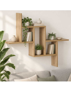 Scaffale da parete Rovere Artigianale 87 x 17 x 75 cm