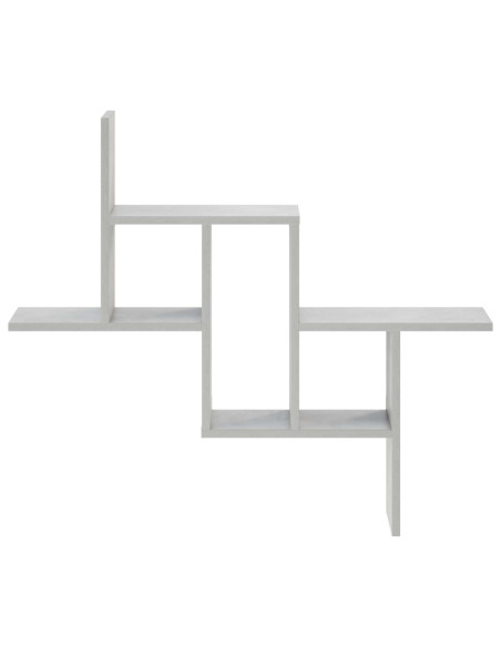 Scaffale da parete Grigio Cemento 87 x 17 x 75 cm