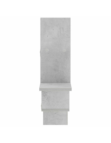 Scaffale da parete Grigio Cemento 87 x 17 x 75 cm