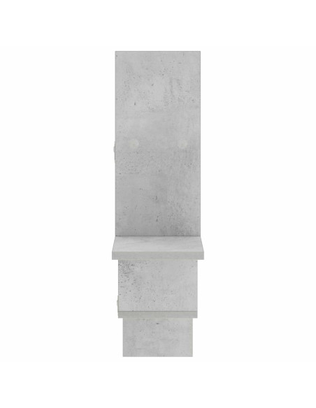 Scaffale da parete Grigio Cemento 87 x 17 x 75 cm