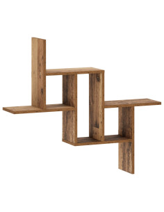Scaffale da parete Legno antico 87 x 17 x 75 cm 2