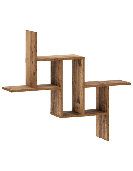 Scaffale da parete Legno antico 87 x 17 x 75 cm