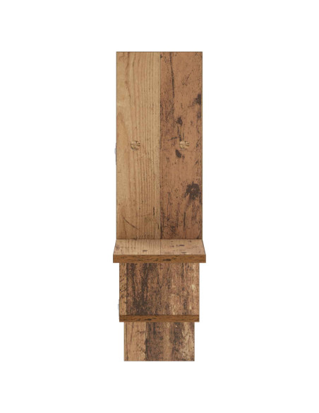 Scaffale da parete Legno antico 87 x 17 x 75 cm