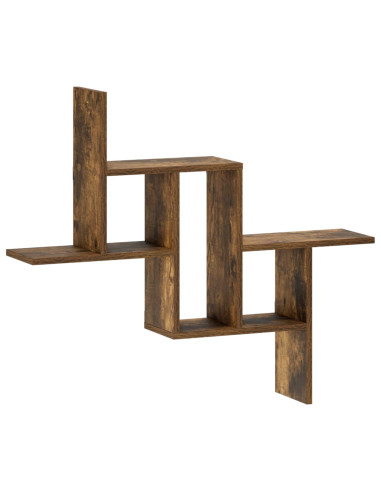 Scaffale da parete Rovere Fumo 87 x 17 x 75 cm