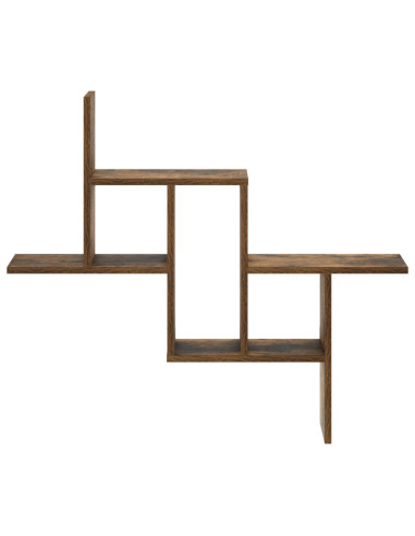 Scaffale da parete Rovere Fumo 87 x 17 x 75 cm