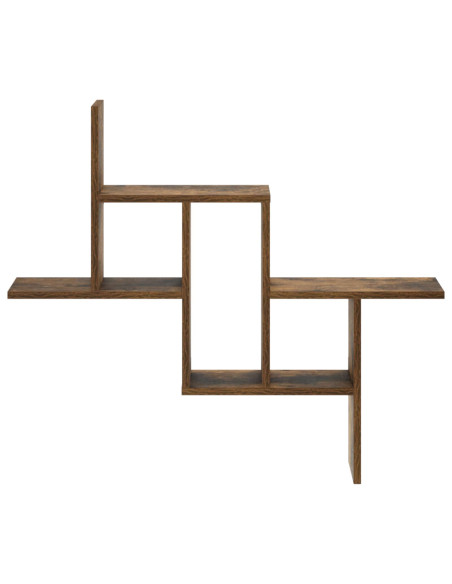 Scaffale da parete Rovere Fumo 87 x 17 x 75 cm
