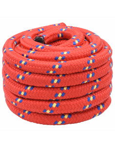 Corda multiuso 30 mm 50 m Rosso PP 5400 kg Carico massimo
