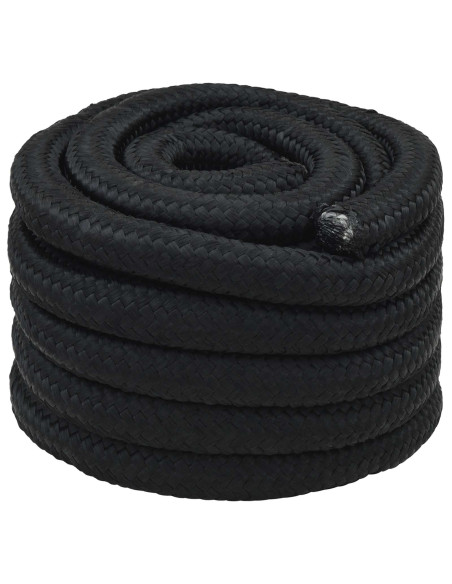 Corda multiuso 60 mm 10 m Nero PP 21600 kg Carico massimo