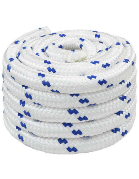 Corda multiuso 40 mm 10 m Bianco e Blu PP