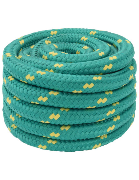 Corda multiuso 40 mm 5 m Verde PP 9600 kg Carico massimo