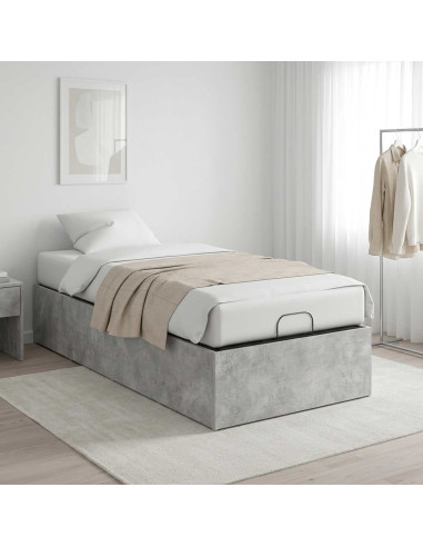 Giroletto per rete letto regolabile Grigio Cemento 100 x 200 cm