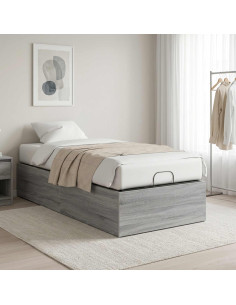 Giroletto per rete letto regolabile Sonoma grigio 100 x 200 cm