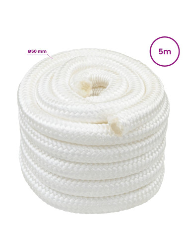 Corda multiuso 50 mm 5 m Bianco PP 15000 kg Carico massimo