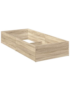 Giroletto per rete letto regolabile Rovere Sonoma 90 x 190 cm 2