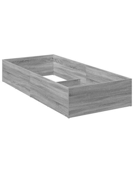 Giroletto per rete letto regolabile Sonoma grigio 100 x 200 cm