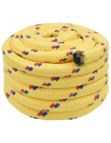 Corda multiuso 50 mm 10 m Giallo PP 15000 kg Carico massimo