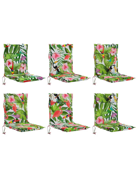 Cuscini per Sedia Alta in 6 Pezzi GEMERT 6 pcs 100% Poliestere