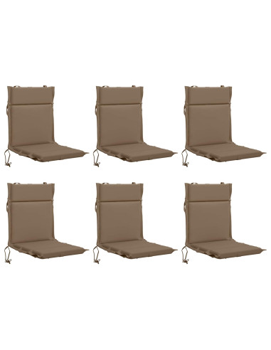 Cuscini per Sedia Alta in 6 Pezzi GEMERT 6 pcs 100% Poliestere