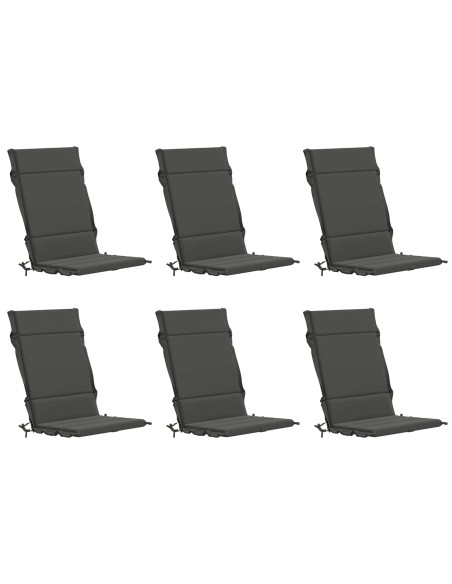 Cuscini per Sedia Alta in 6 Pezzi GEMERT 6 pcs 100% Poliestere