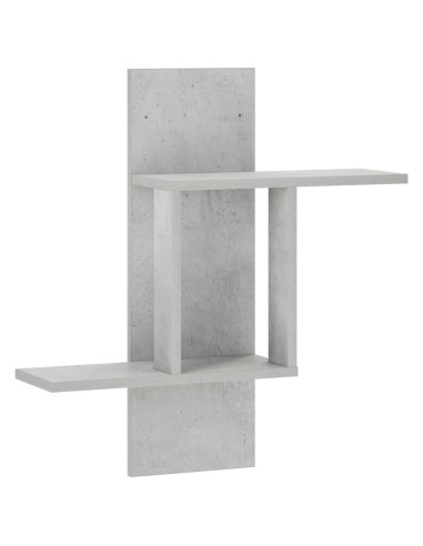 Scaffale da parete Grigio Cemento 59 x 17 x 63 cm