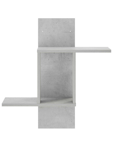 Scaffale da parete Grigio Cemento 59 x 17 x 63 cm