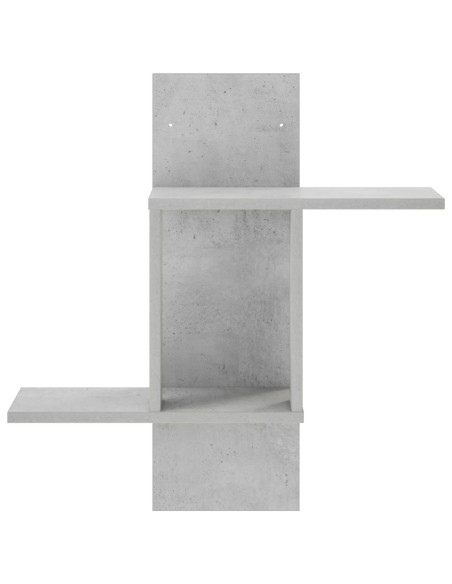 Scaffale da parete Grigio Cemento 59 x 17 x 63 cm