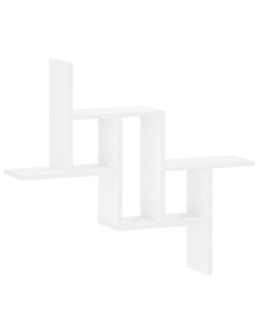 Scaffale da parete Bianco 87 x 17 x 75 cm Legno ingegnerizzato 2