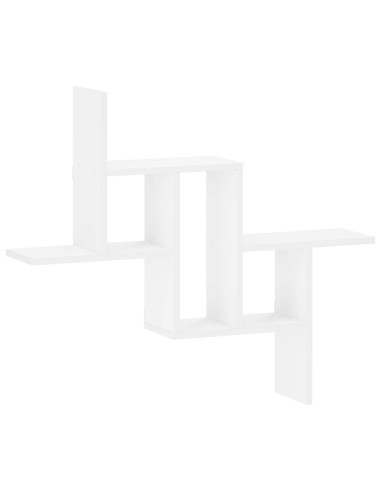 Scaffale da parete Bianco 87 x 17 x 75 cm Legno ingegnerizzato