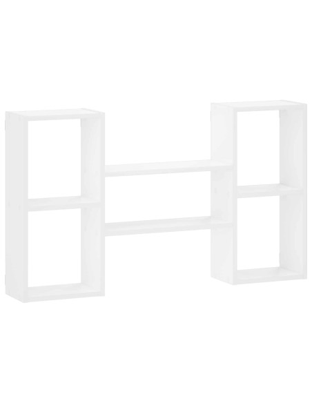 Scaffale da parete Bianco 102 x 17 x 59 cm Legno ingegnerizzato