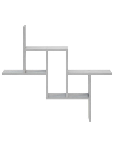 Scaffale da parete Sonoma grigio 87 x 17 x 75 cm