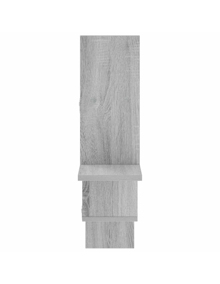 Scaffale da parete Sonoma grigio 87 x 17 x 75 cm