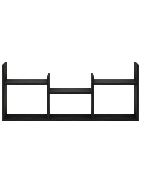 Scaffale da parete Rovere Nero 97.5 x 17 x 40 cm
