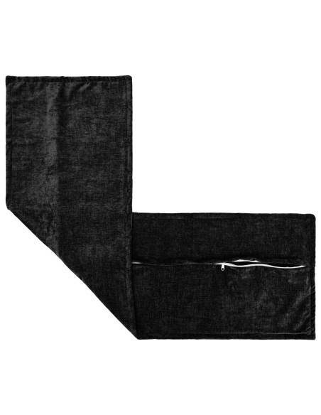 Federa 2 pz HOUTEN Antracite 40 x 145 cm Tessuto Chenille