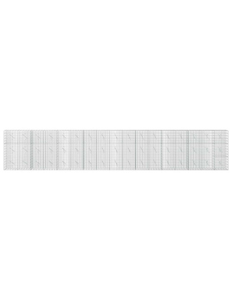 Gabione con Filo da 3,5 mm e Rete da 5x10 cm 850x10x150 cm