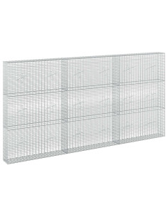 Gabione con filo da 3,5 mm e rete da 5x2,5 cm 300x20x150 cm 2