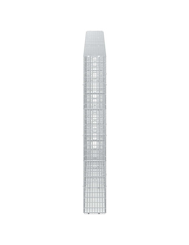 Gabione con filo da 3,5 mm e rete da 5x2,5 cm 300x20x150 cm