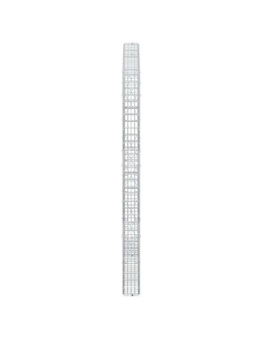 Gabione con filo da 3,5 mm e rete da 5x2,5 cm 150x10x150 cm